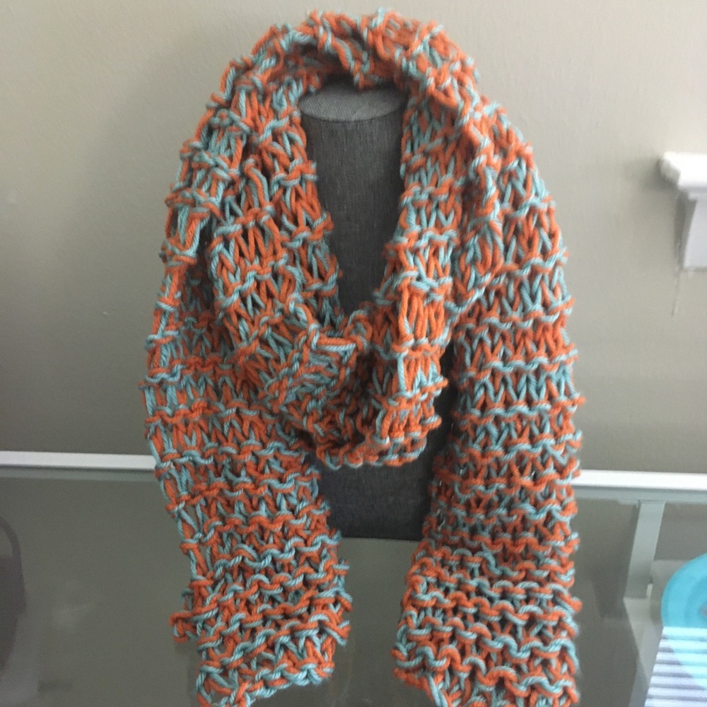 Orange and Blue Scarf